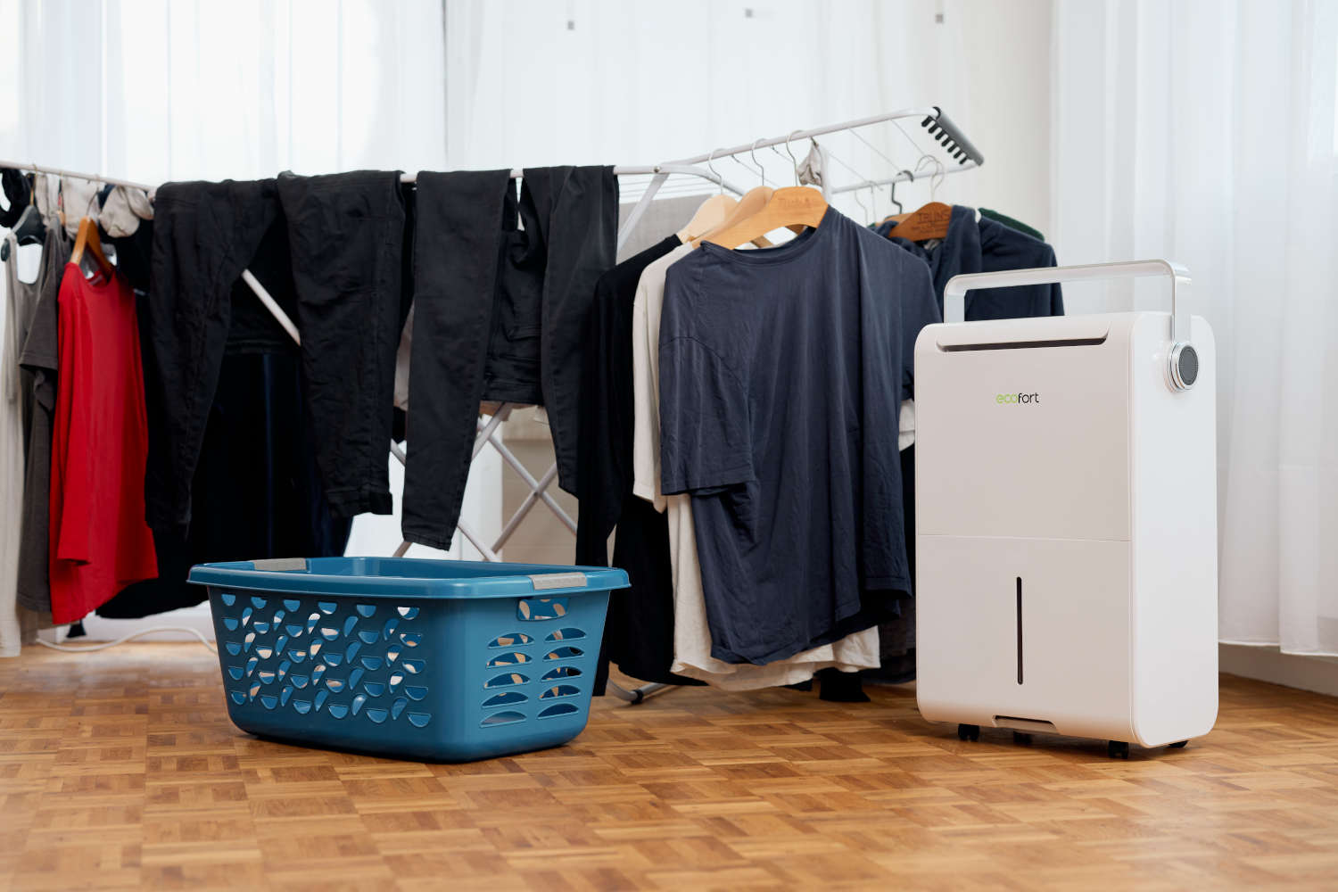 ecoQ DryAir 35L Energy Saver für schnelle Trocknung der Wäsche in der Wohnung